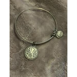 ALEX + ANI Expandable Silver Circle “Path of Life” Charm Bracelet - Very Good